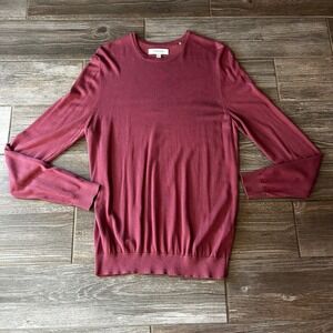 Denim & Flower Ricky Singh Mens Rose Crew Neck Long Sleeve Pullover Sweater‎ M